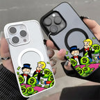 Money Bags Cartoon Phone Case，Rich Lifestyle Style for iPhone 17 16 15 14 13 12 11 Plus Pro Max.SAMSUNG S26 S25 S24 S23 S22