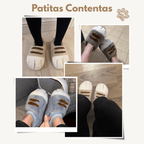 Healing Steps on Clouds: Ultra-Soft Plush Cat Paw Slippers, Sinking into Winter's Gentle Embrace.