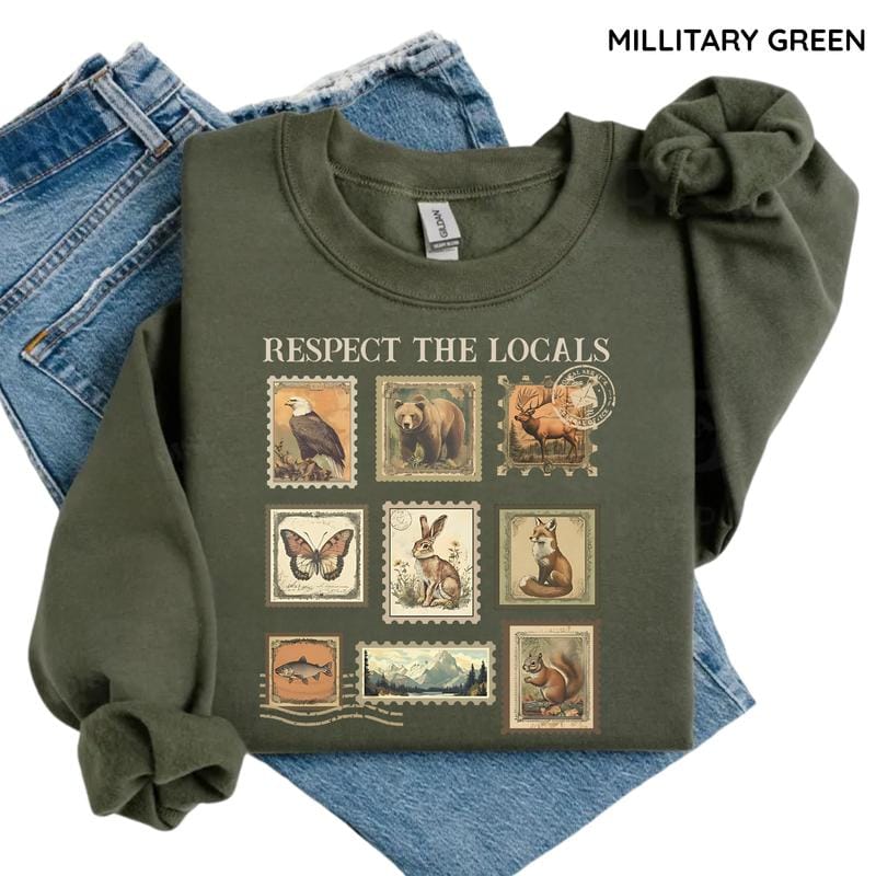 Respect The Locals Sweater Respect The Local Wildlife Crewneck