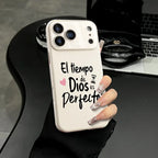 "El Tiempo de Dios es Perfecto" iPhone Case - Bible Inspired Shockproof Cover