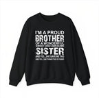 Lustiges T-Shirt aus 100 % Baumwolle – das perfekte Geschenk zum Geburtstag oder zu Weihnachten für deinen Bruder von der tollen Schwester 