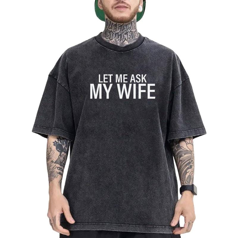 Men's Crewneck Sweatshirt Featuring Bold White Text Slogan Across Chest