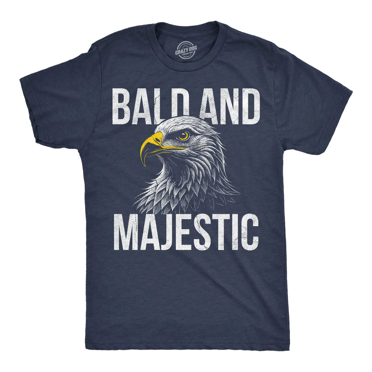 "Bald and Majestic" Funny Sarcastic Eagle Graphic Tee