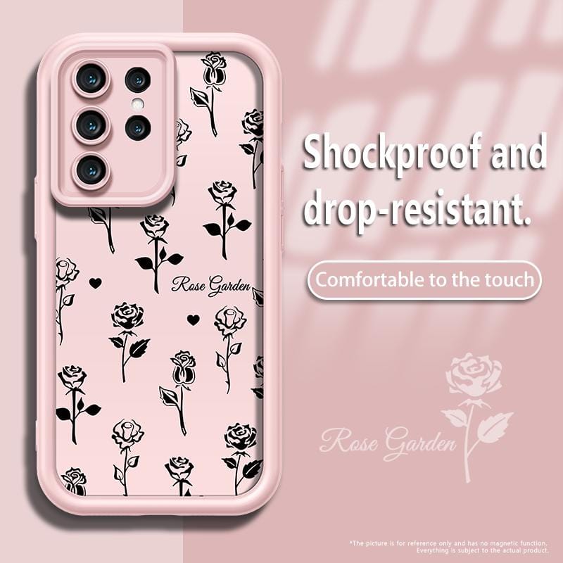 Lucky Black Rose Slim Shockproof Case