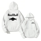 Black White Racing Unisex 2 Sides Hoodie