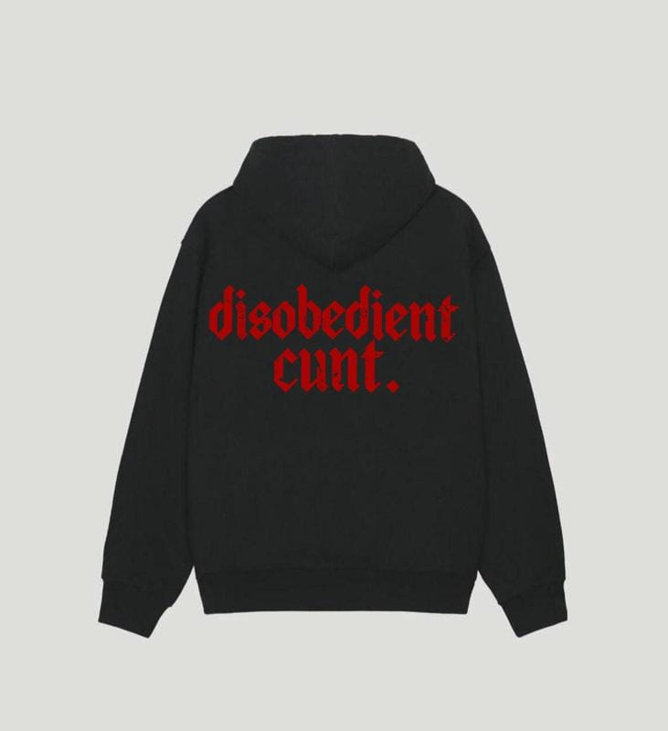 Funny Hoodie Graphic – “disobedient-cult ” Statement Shirt for Men & Women, Gift for Her and Him, Vibes