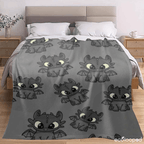 Toothless Flannel Blanket How to Train Your Dragon Pattern Cozy Soft Lightweight Warm for Couch Sofa Bed Living Room Travel Home Decor Gift