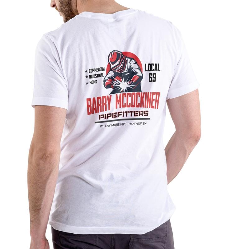 Barry McCockiner Pipefitters Local 69 Lustiges T-Shirt, Unisex Baumwolle 