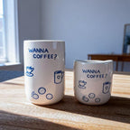 Large Handmade Ceramic Coffee Mug Tea Cup