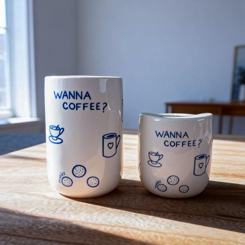 Large Handmade Ceramic Coffee Mug Tea Cup