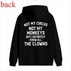 Unisex Sporty Cotton T-Shirt – Short Sleeve 'Not My Circus' Design, Great Golf Gift for All