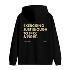 Funny EXERCISING JUST ENOUGH TO F≈CK & FIGHT Tee, Retro Vintage Y2K Streetwear