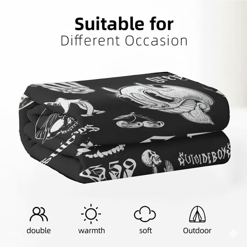 Suicideboys G59 Records Collage Fleece Blanket