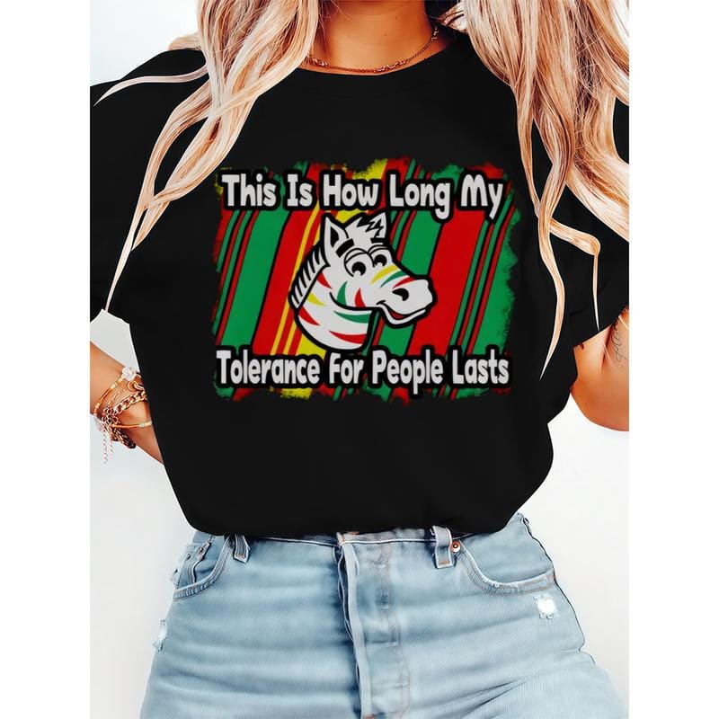 Bringing Humor to Your Wardrobe: Unisex Tolerance Tee