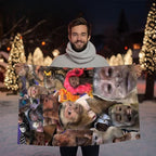 Lustige Affen-Decke, weiche Flanelldecke für Zuhause und Camping, einzigartiges Geschenk für Tierliebhaber, warmes und strapazierfähiges Design, Weihnachtsgeschenk von Dream Weave Home