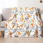 Marcus The Worm Flannel Blanket