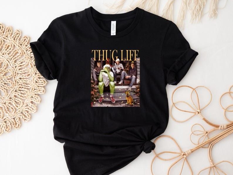 Thug Life Weihnachtsfilm-Shirt, Weihnachts-Freunde-Sweatshirt 
