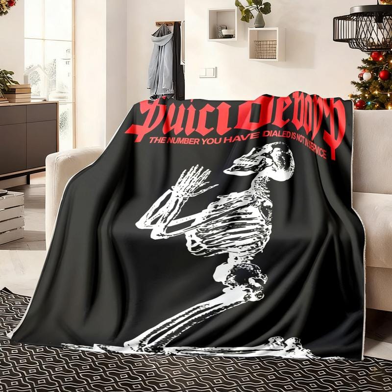 Suicideboy Theme Blanket, Flannel Blankets