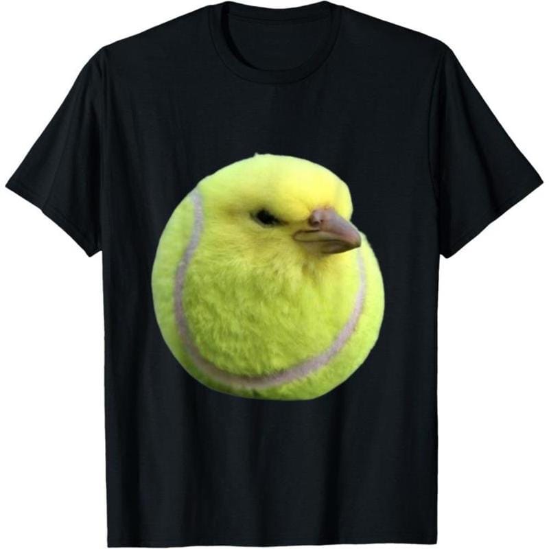 Silly tennis bird meme brainrot gen z T-Shirt
