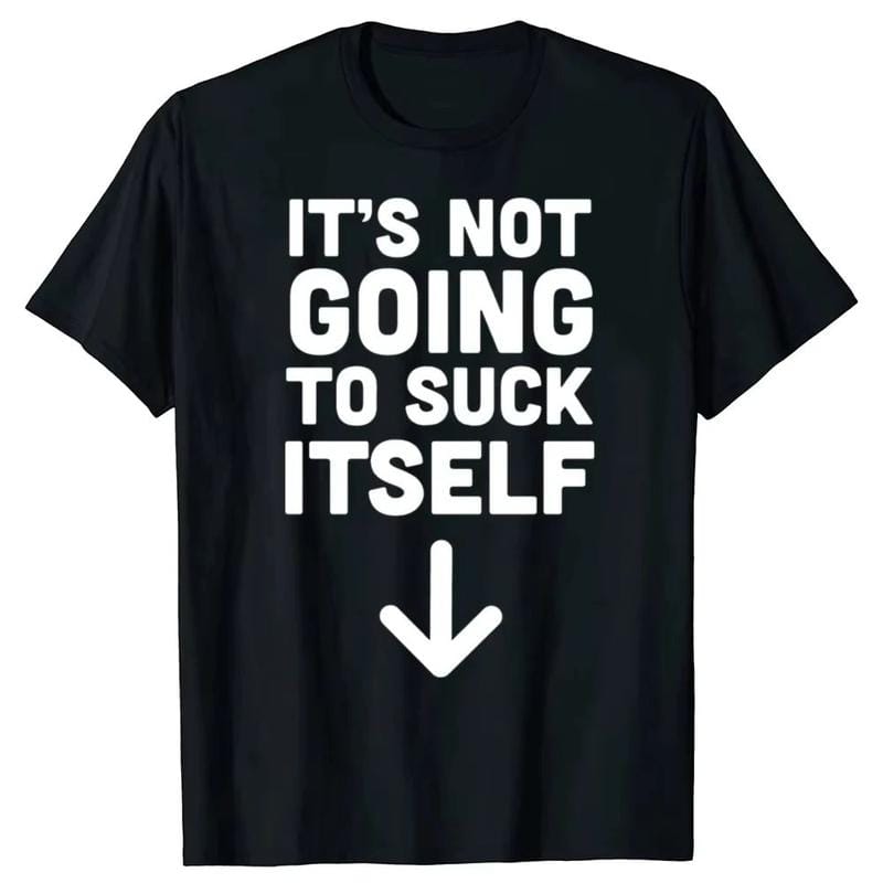 2025 Interessanterweise wird es sein eigenes T-Shirt nicht versauen Humor Retro Humor Street T-Shirt Kurzarm Locker 