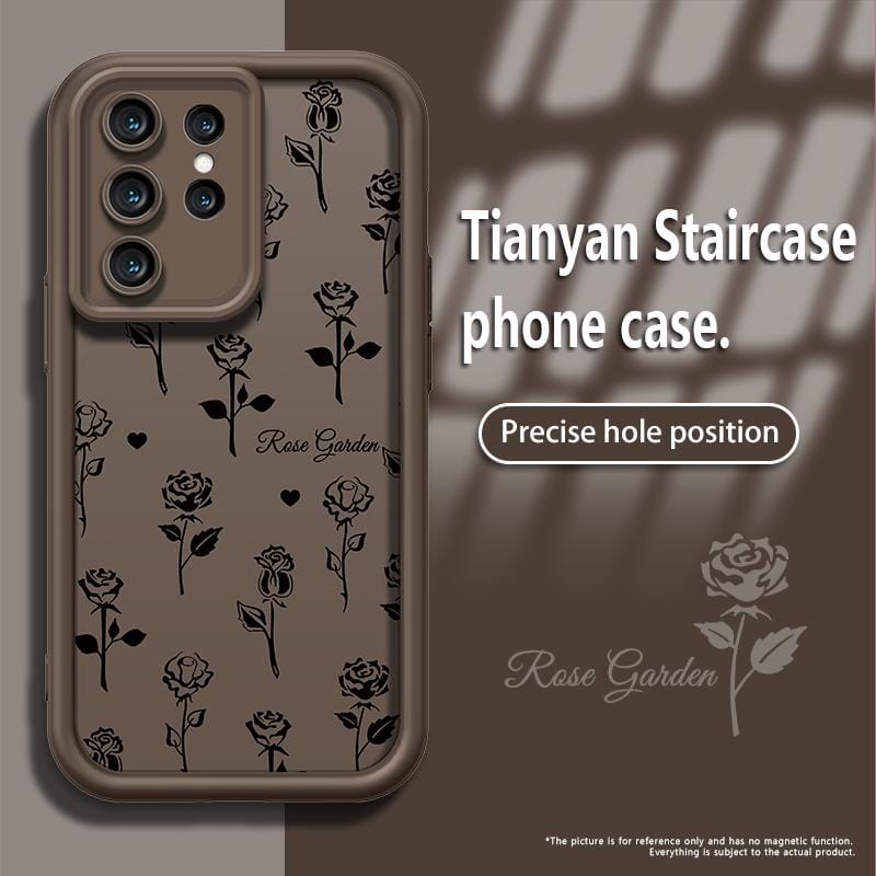 Lucky Black Rose Slim Shockproof Case