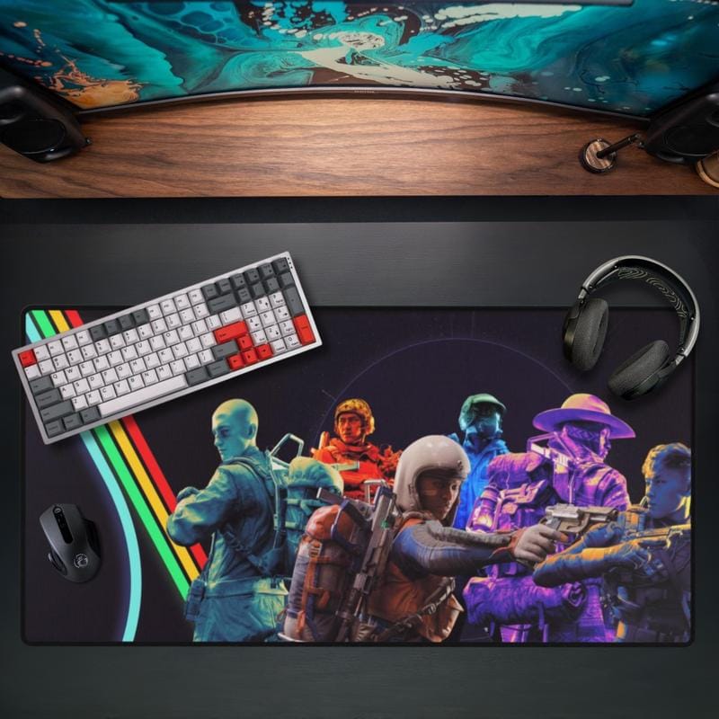 Arc Raiders Gaming Desk Pad, Helmet Scrappy Mouse Pad Design, Mouse Pad Non-slip Thickened Large Writing Lockedge Office Student Gaming Cushion Mousepad