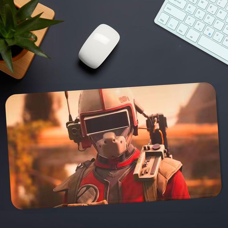 Arc Raiders Gaming Desk Pad, Helmet Scrappy Mouse Pad Design, Mouse Pad Non-slip Thickened Large Writing Lockedge Office Student Gaming Cushion Mousepad