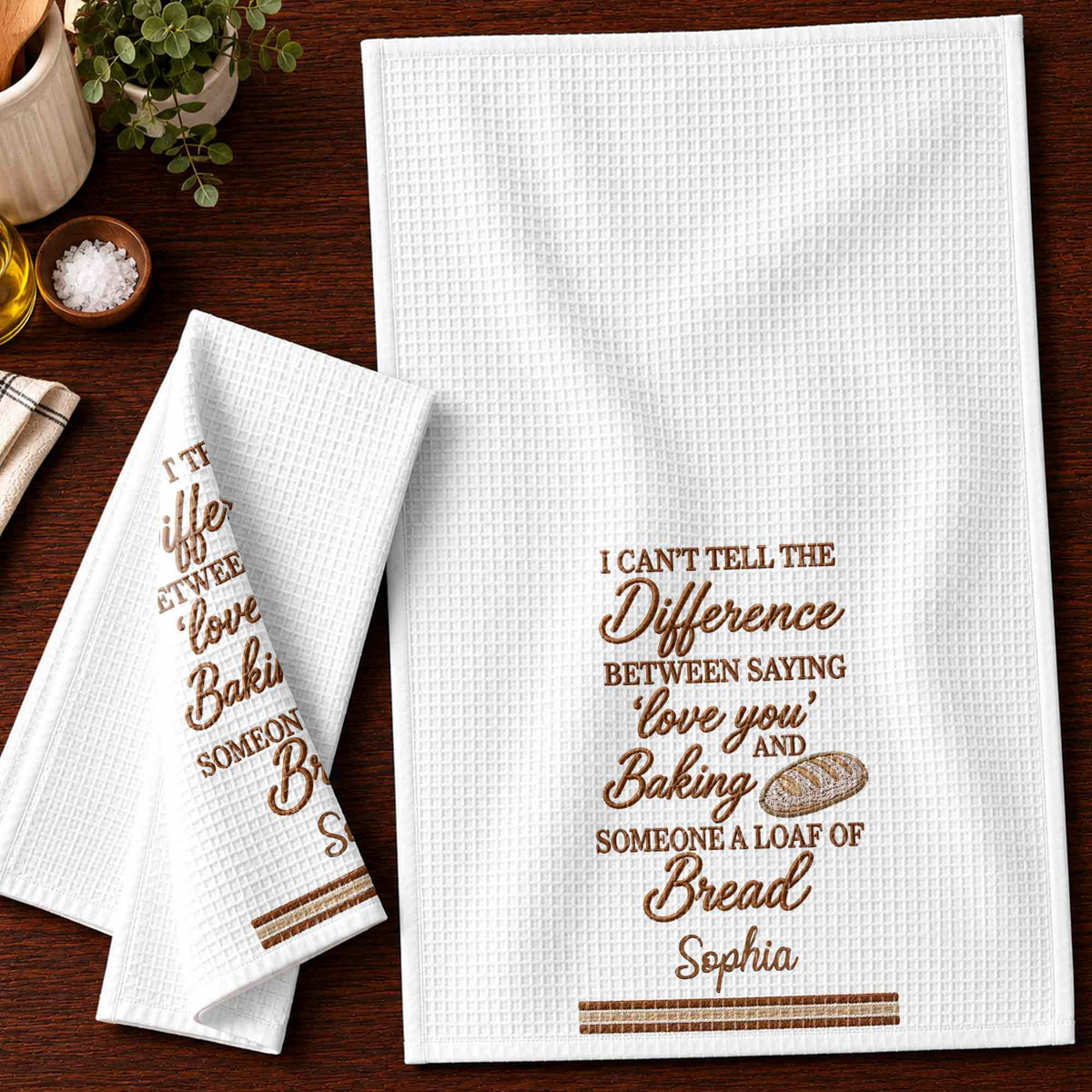 I Can't Tell The Difference, Personalized Kitchen Towel, Gift For Baking Lovers - 9