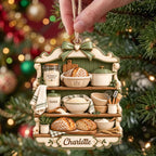 Sourdough Baker Shelf, Personalized Wood Ornament, Gift For Bakers - 2