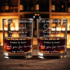 To My Brother In Law, Whiskey Glass, Gift For Him and Whiskey Lovers - 2