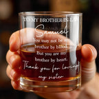 To My Brother In Law, Whiskey Glass, Gift For Him and Whiskey Lovers - 6