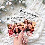 The B*tches Times Newspaper, Custom Wood Ornament, Gift For Bestie - 5