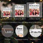 The B*tches Times Newspaper, Custom Wood Ornament, Gift For Bestie - 10