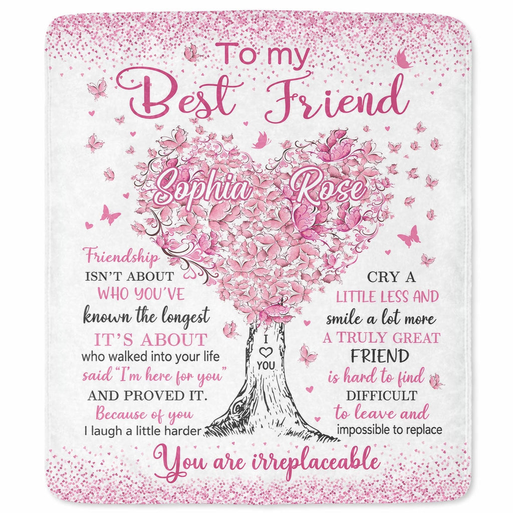To My Best Friend, Personalized Custom Blanket, Gift For Bestie Lovers - 10