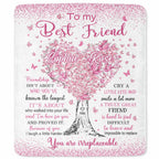To My Best Friend, Personalized Custom Blanket, Gift For Bestie Lovers - 10