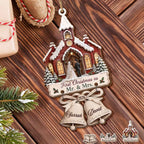 First Christmas As Mr. & Mrs., Personalized Wooden Ornament, Couple Gift - 2