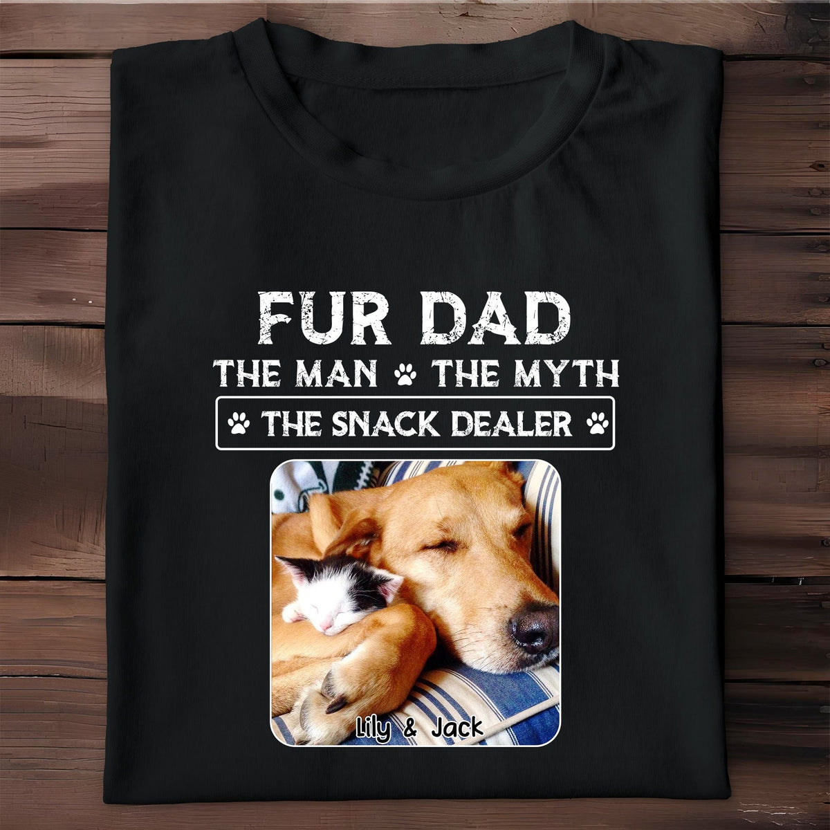 Fur Dad The Man The Myth The Snack Dealer, Hoodie, Gift For Pet Lovers - 1