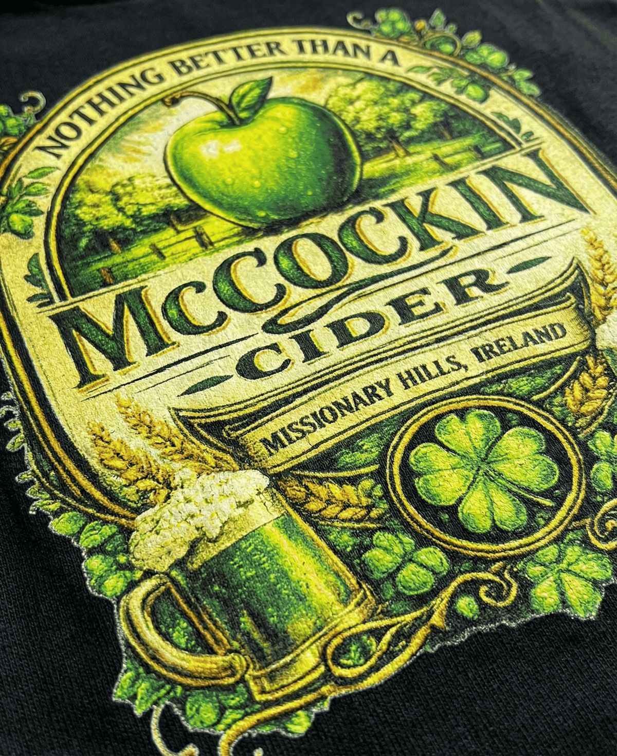 MCCOCKIN CIDER Funny name T Shirt