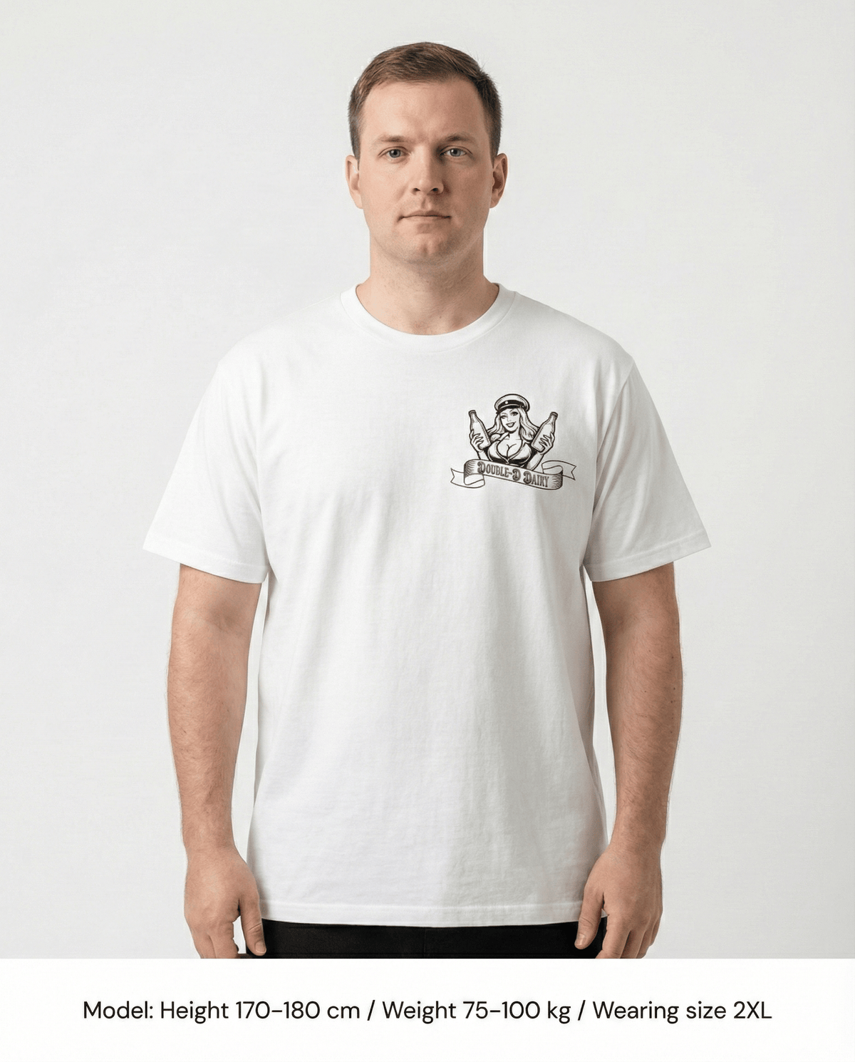 Double-D Dairy Farms - Men's Funny Graphic T-shirt