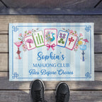 My Mahjong Club Tiles Before Chores, Doormat, Gift for Mahjong Lovers - 1