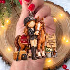 Ride Dream Roam, Personalized Custom Wood Ornament, Gift For Horse Lovers - 10