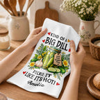 Kind Of A Big Dill, Personalized Kitchen Towel, Gift For Pickle Lovers - 4