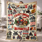 I Don't Snore I Dream I'm A Motorcycle, Personalized Blanket, Gift For Him - 1