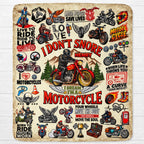 I Don't Snore I Dream I'm A Motorcycle, Personalized Blanket, Gift For Him - 3