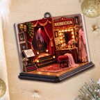 When Moonbeams Melt In Tea, Custom Wood Ornament, Gift For Theater Lovers - 11