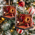 When Moonbeams Melt In Tea, Custom Wood Ornament, Gift For Theater Lovers - 7