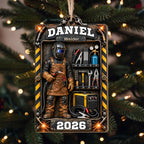 Welder, Personalized Custom Wood Ornament, Gift For Him And Welder Lovers - 1