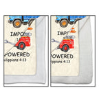God Says I Am Construction Blanket, Personalized Gift For Kid Lovers - 6