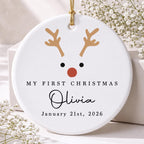 My First Christmas, Ceramic Ornament, Gift For Baby and New Parents - 1