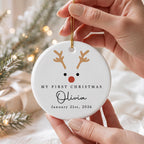 My First Christmas, Ceramic Ornament, Gift For Baby and New Parents - 3